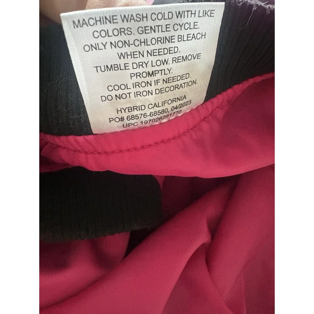Barbie Limited Edition Bomber Jacket Pink Black Satin Graphic Print Youth XXL 18